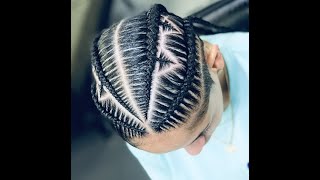 Men's Braided Hairstyles ll Braids For Men ll Man Bun ll cornrows
