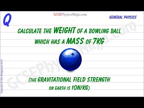 What is the formula for weight in physics?