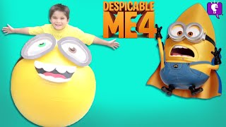 Despicable ME 4 Giant Minion Surprise Egg Part 4 on HobbyFamilyTV