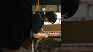 【Hands of craftsmen】　#shorts #一枚板 #一枚板テーブル #職人 #家具 #wood #woodworking #diy