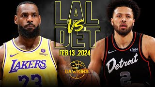 Los Angeles Lakers vs Detroit Pistons Full Game Highlights | February 13, 2024 | FreeDawkins
