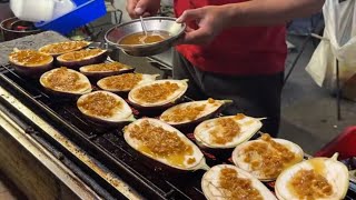 Grilled Eggplant, Tofu Skin, Zucchini - Taiwanese Street Food