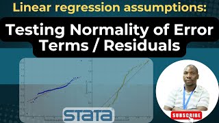 Testing Normality assumption in Linear regression in STATA