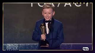 Jude Hill: Award Acceptance Speech | 27th Critics Choice Awards | TBS