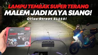 JALAN MALEM GA KELIATAN!! PASANG LAMPU TEMBAK SUPER TERANG DI YAMAHA LEXI | ORIOS STREET SL250