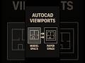 AutoCAD Viewports Explained in 60 Seconds! | Model vs Paper Space