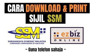 Cara Download & Print Sijil SSM Guna Telefon