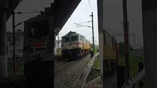 Lallaguda Wap-7 curving towards Secunderabad. #shortsfeed #shorts #trains #railfan #indianrailways