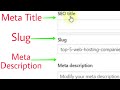 How To Add Meta Description And Meta Title To WordPress Post ?