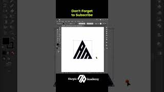 Adobe Illustrator | triangle Logo Design | Letter A M