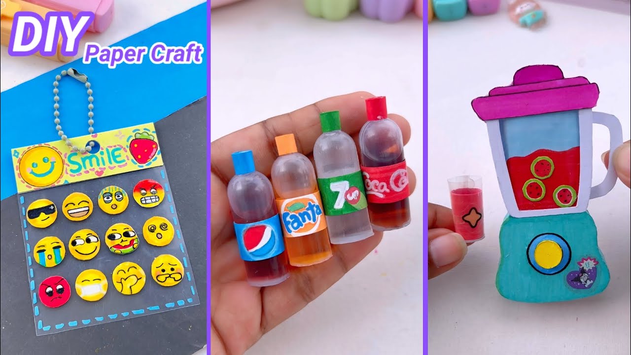 Diy Miniature Crafts Idea Easy Craft Ideas School Hacks Mini