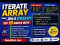 Iterate an Array Using Java 8 Stream API | Interview Coding Questions