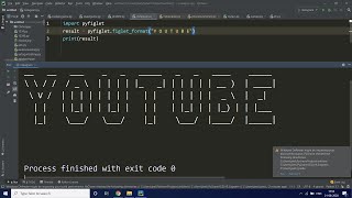 ASCII art in Python Just 3 line of code