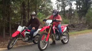 Honda CRF125F VS Honda CRF250L (race)