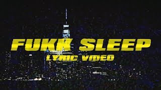 A$AP Rocky - Fukk Sleep (ft. FKA Twigs) (Lyric Visuals)