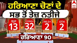 Haryana Election Results LIVE: ਹਰਿਆਣਾ ਚੋਣਾਂ ਦੇ ਸਭ ਤੋਂ ਤੇਜ਼ ਨਤੀਜੇ | Haryana Assembly Election LIVE