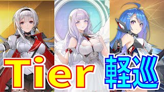 【アズレン】 軽巡艦Tier表！ 2023.3月！ 【アズールレーン】 【Azur Lane】 【碧藍航線】