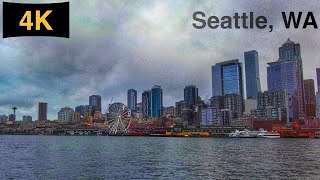 Central Waterfront, Seattle, WA Driving Tour in Winter 2022.