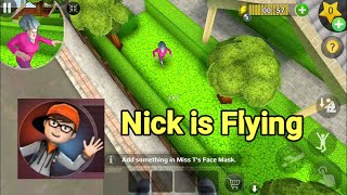 Scary Teacher 3D Version 5.11 | Nick Is Flying In SuperGlued Prank