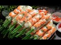 Gỏi Cuốn Tôm Thịt Tươi Ngon, Bí Quyết Pha Nước Chấm Chuẩn Vị Người Miền Nam | Spring Rolls Recipes