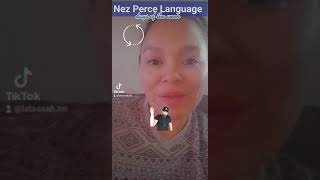 weekdays in NEZ PERCE LANGUAGE dialect