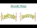 Leetcode Question 91 