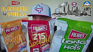 Herr's® Flavored By Philly Chip Review!🥔| Long Hots | 215 Special Sauce | Wiz Wit | theendorsement