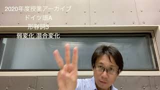 先生の活動91 ドイツ語A 形容詞3 弱変化・混合変化