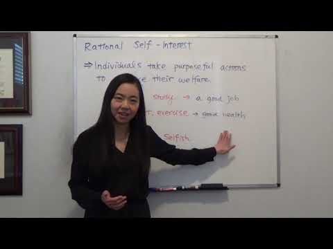 What is the best definition of a rational self-interest choice quizlet?