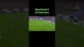 13 February Messi First Goal