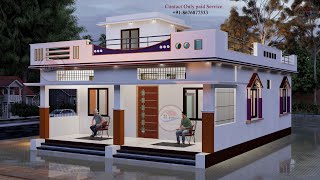 28x40 Ghar ka Design II Village Home Design II Ghar ka plan with 2Bhk II Beautiful House Plan