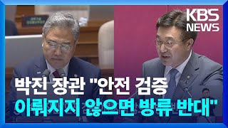 박진 장관 “안전 검증 이뤄지지 않으면 방류 반대” / KBS  2023.06.12.