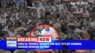 Asaram continues to be defiant