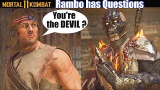 MK11 Rambo has many Questions - Mortal Kombat 11 Ultimate