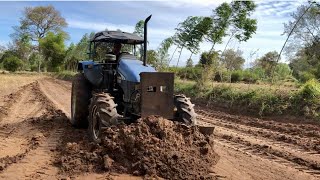 งานดันดินถมเมตรกว่า เหมา45ใบแดง‼️ NEW HOLLAND TS90