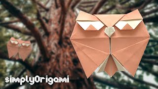 ORIGAMI Owl | easy paper OWL | How To 🌸 | by Alexander Oliveros Avila