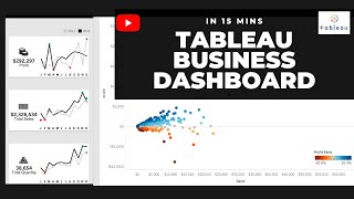 Business Dashboard using Tableau in 15 mins