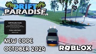 Roblox Drift Paradise New Code October 2024