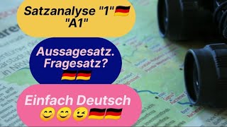 جمل وكلمات بسيطة باللغة الألمانية| تحليل الجملة( خبرية، استفهامية، أمر)🇩🇪🇩🇪