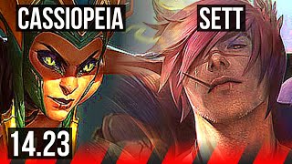 CASSIOPEIA vs SETT (TOP) | 8/0/2, 1700+ games, Legendary | KR Master | 14.23