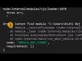 Solve NODEMON Module not found error!!!