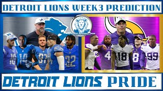 Detroit Lions vs Minnesota Vikings - WHO WILL WIN? Week 3 Prediction