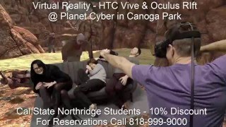 Cal State Northridge CSUN Students Play Virtual Reality HTC Vive & Oculus Rift