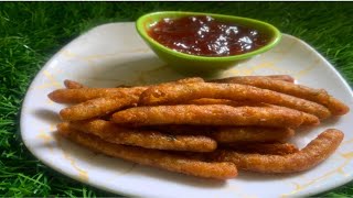 crispy potato sticks/ easy potato snacks recipe/aloo fingers/potato sticks