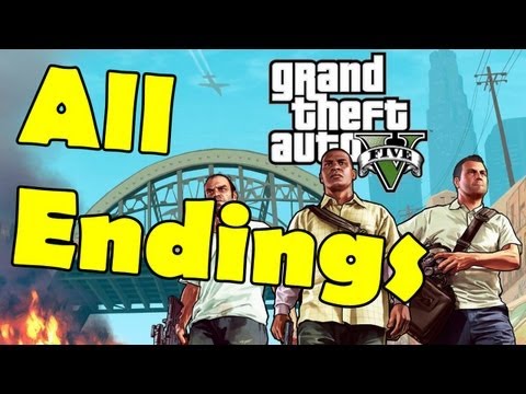 Grand Theft Auto 5 All ENDINGS (Option A, B, And C) Walkthrough ...