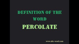 Definition of the word \