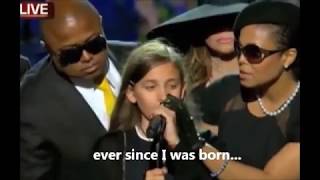 Michael Jackson Memorial Speech by Beloved and Adoring Daughter Paris