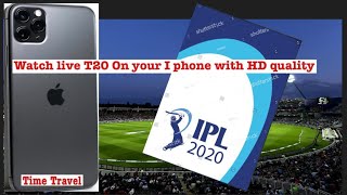 Watch Live Cricket Match on your iPhone/T20 T20/  Live sports