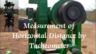 Measurement of Horizontal Distance by Tacheometer ll Civil Engg. ll Practical