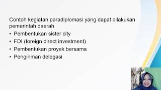 VIDEO PPT PARADIPLOMASI DALAM HUBUNGAN INTERNASIONAL